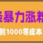 微头条暴力涨粉技巧搬运文案就能涨几万粉丝，简单0成本，日赚600【揭秘】