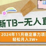 “【最新TB-无人直播】11月最新，打造你的日不落直播间，轻松月入过W【揭秘】”