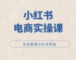 “小红薯电商实操课，小红书开店实操必学课”