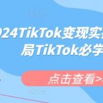 “2024TikTok变现实操课程，入局TikTok必学内容”
