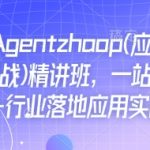 “Ai必会Agent(应用解读+项目实战)精讲班，一站式搞定AI+行业落地应用实战”