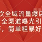 “新餐饮全域流量爆店特训课，全渠道曝光引流技巧，简单粗暴好用”